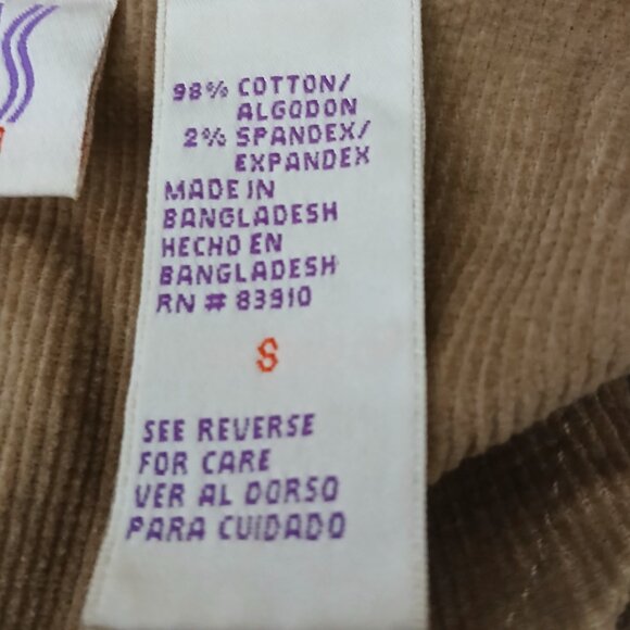 Bill Blass 8 Vintage Corduroy Blazer Jacket Camel Tan Pockets - Picture 10 of 11